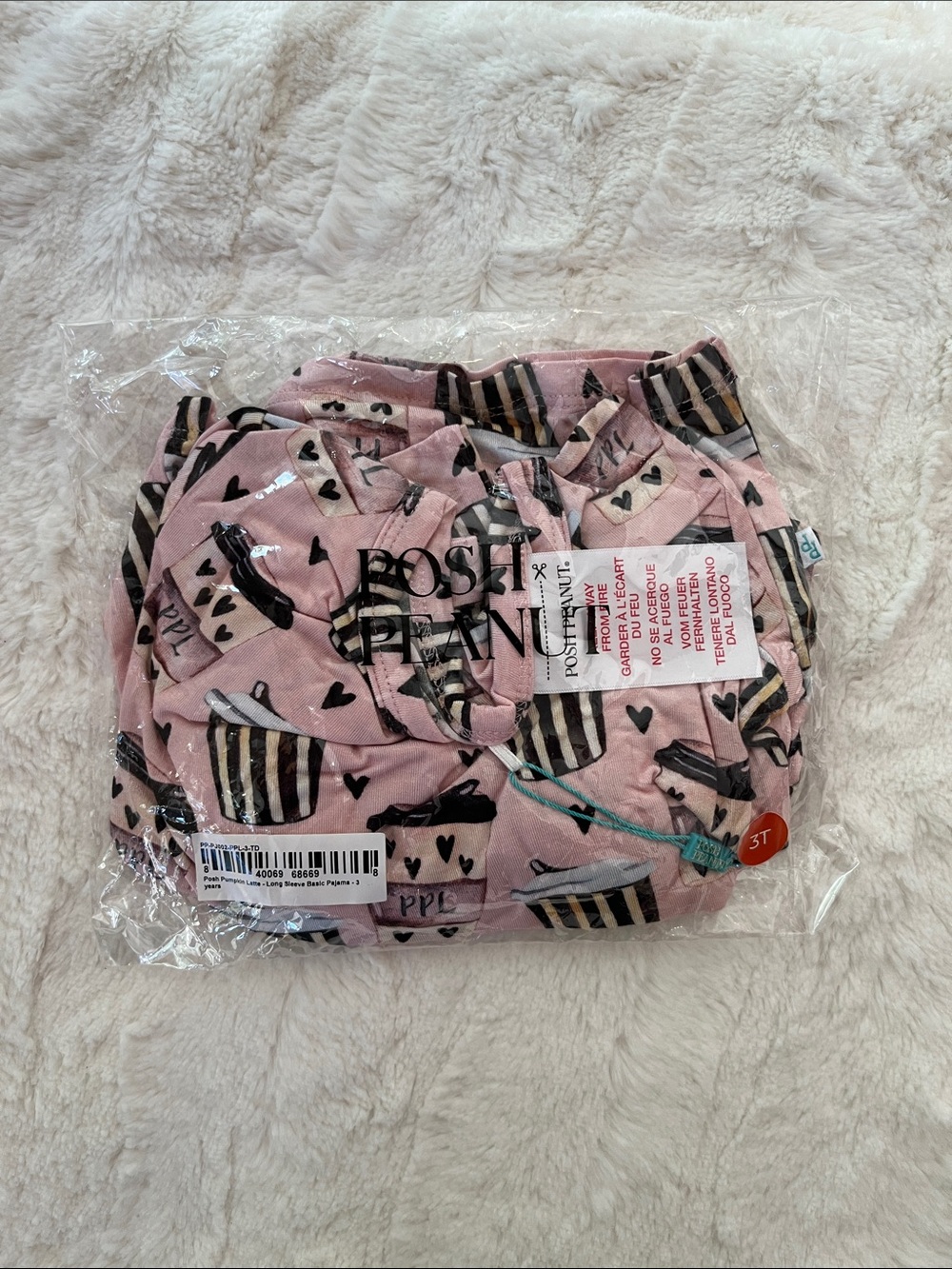 Posh Peanut PPL Posh Pumpkin Latte NWT 2 piece long sleeved pajama set HTF